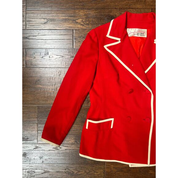 Vintage Clothing Blazer Jacket Ringleader Red Medium Josef T Barry from Shields - Picture 3 of 11